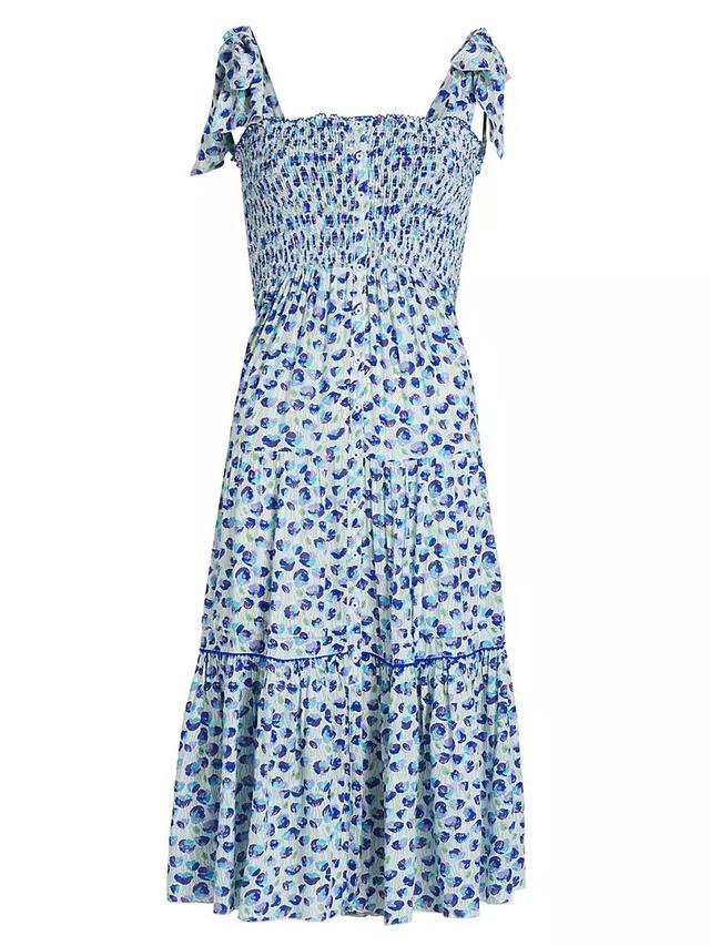 Triny Floral Tie-Strap Midi-Dress Product Image