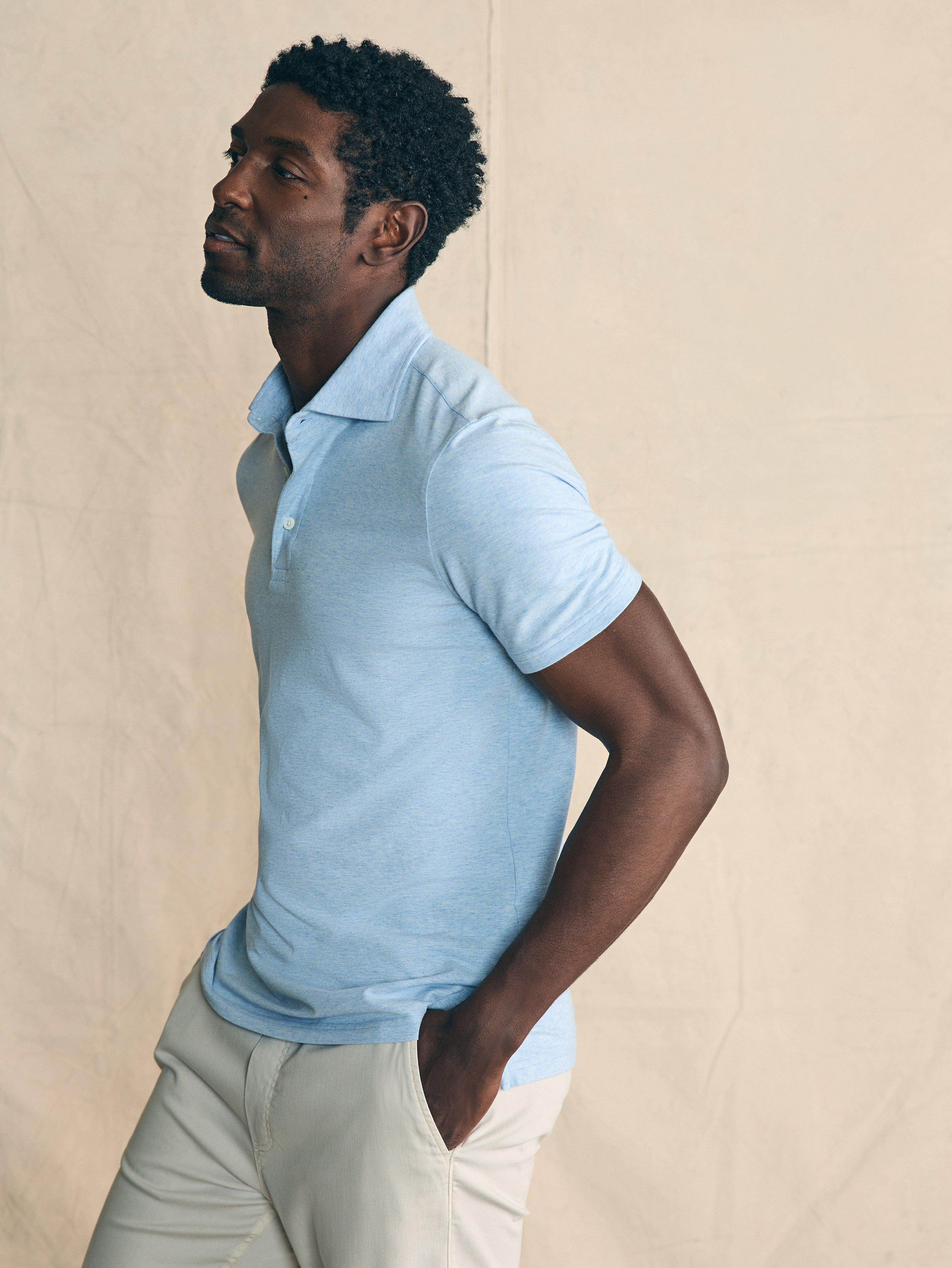 Movement™ Short-Sleeve Polo - Cardiff Blue Heather Product Image