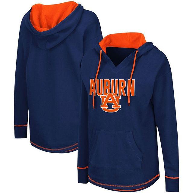 Womens Colosseum Auburn Tigers Tunic Pullover Hoodie Blue Product Image