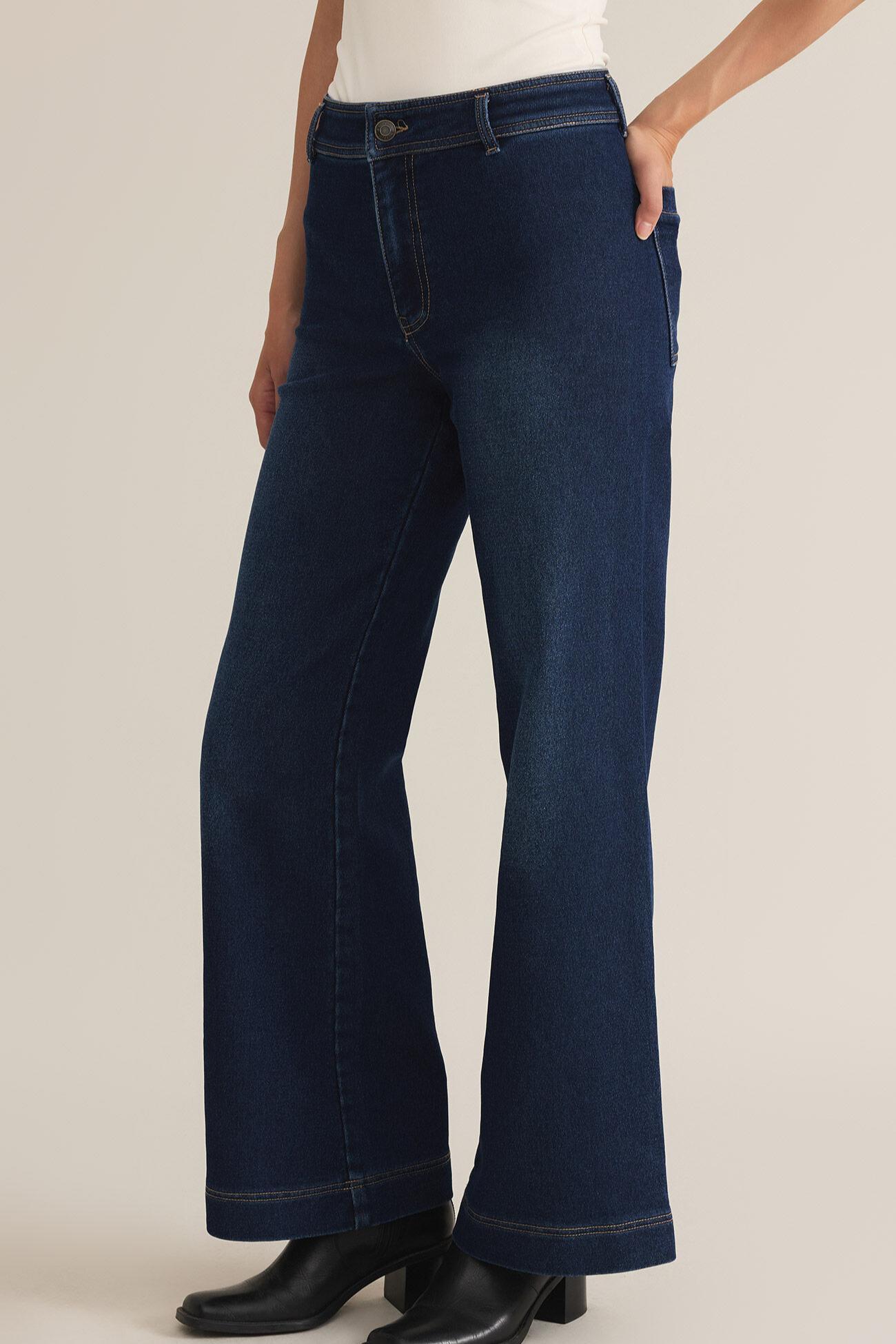 Rilynn Wide Leg Denim Trouser Product Image