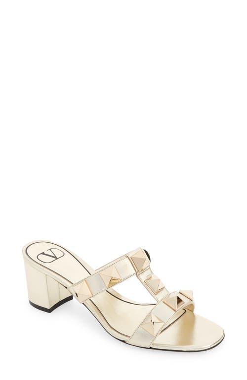 Valentino Garavani Womens Slip On Embellished High Heel Sandals Product Image