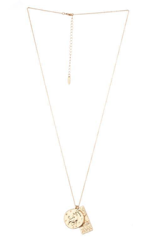 Ettika Womens Zodiac Double Charm Necklace Product Image