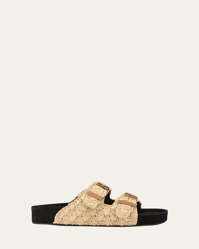 Isabel Marant Lennyo Sandal in Natural - Neutral. Size 38 (also in 37, 39). Product Image