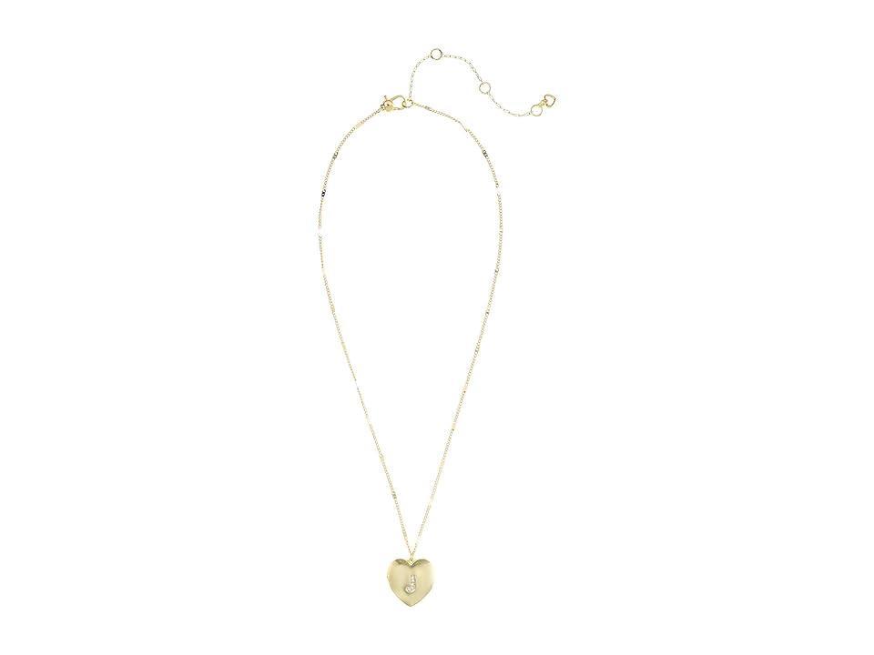 Kate Spade New York J Heart Locket (Clear Necklace Product Image