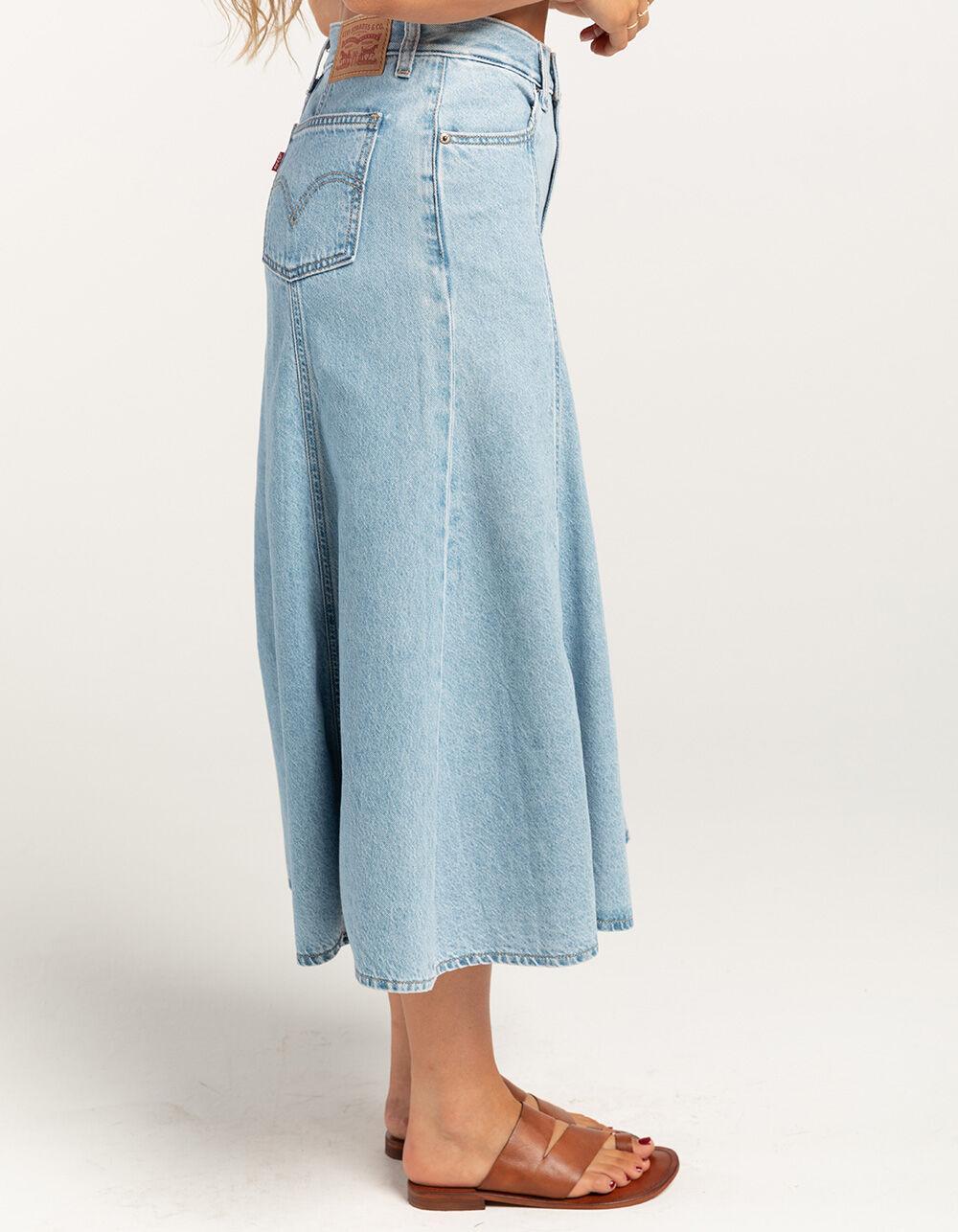 LEVI'S Fit And Flare Womens Denim Midi Skirt - I Will Product Image