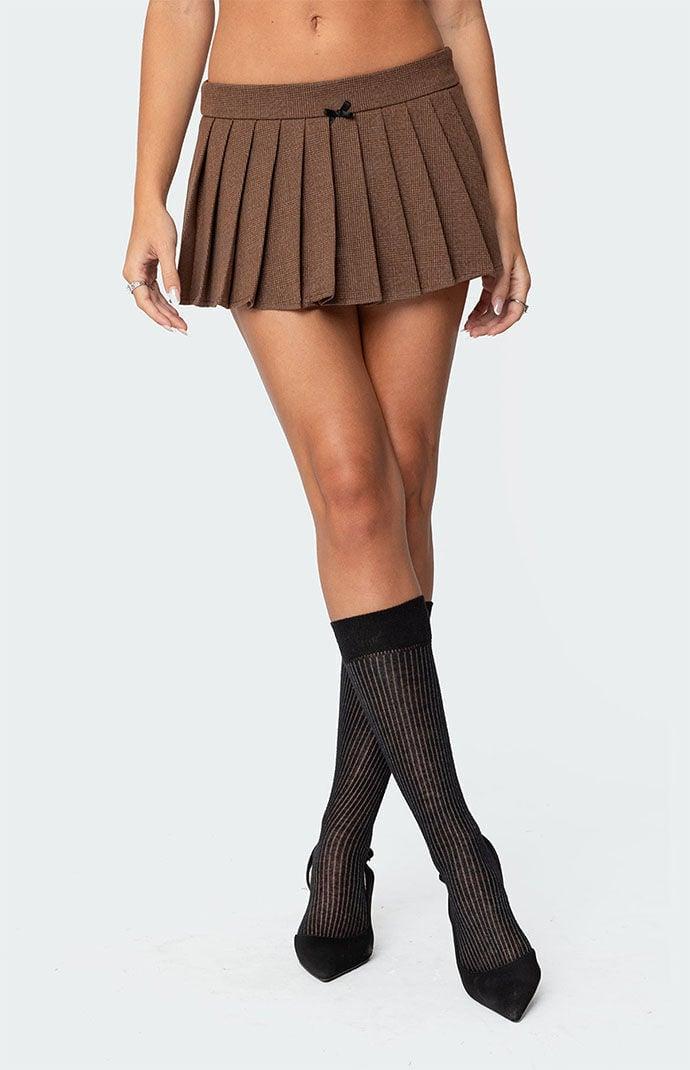 Edikted Women's Palmer Plaid Pleated Mini Skort Product Image