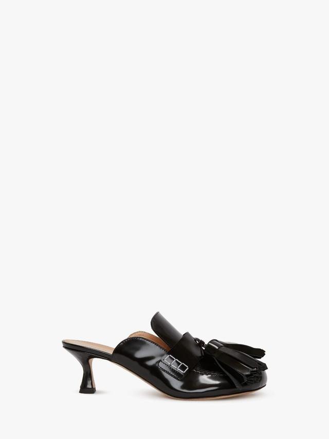 TASSEL LEATHER MULES in black | JW Anderson US  Product Image