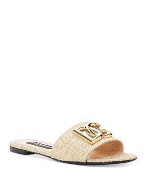 Womens Raffia DG Slides Product Image