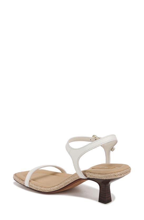 Coco Leather Kitten-heel Espadrille Sandals In Milk Product Image