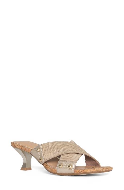 Donald Pliner Cross Strap Kitten Heel Slide Sandal Product Image