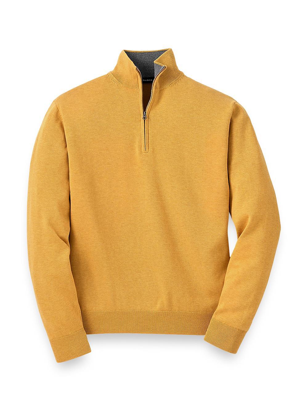 Supima Cotton Zip Mock Product Image