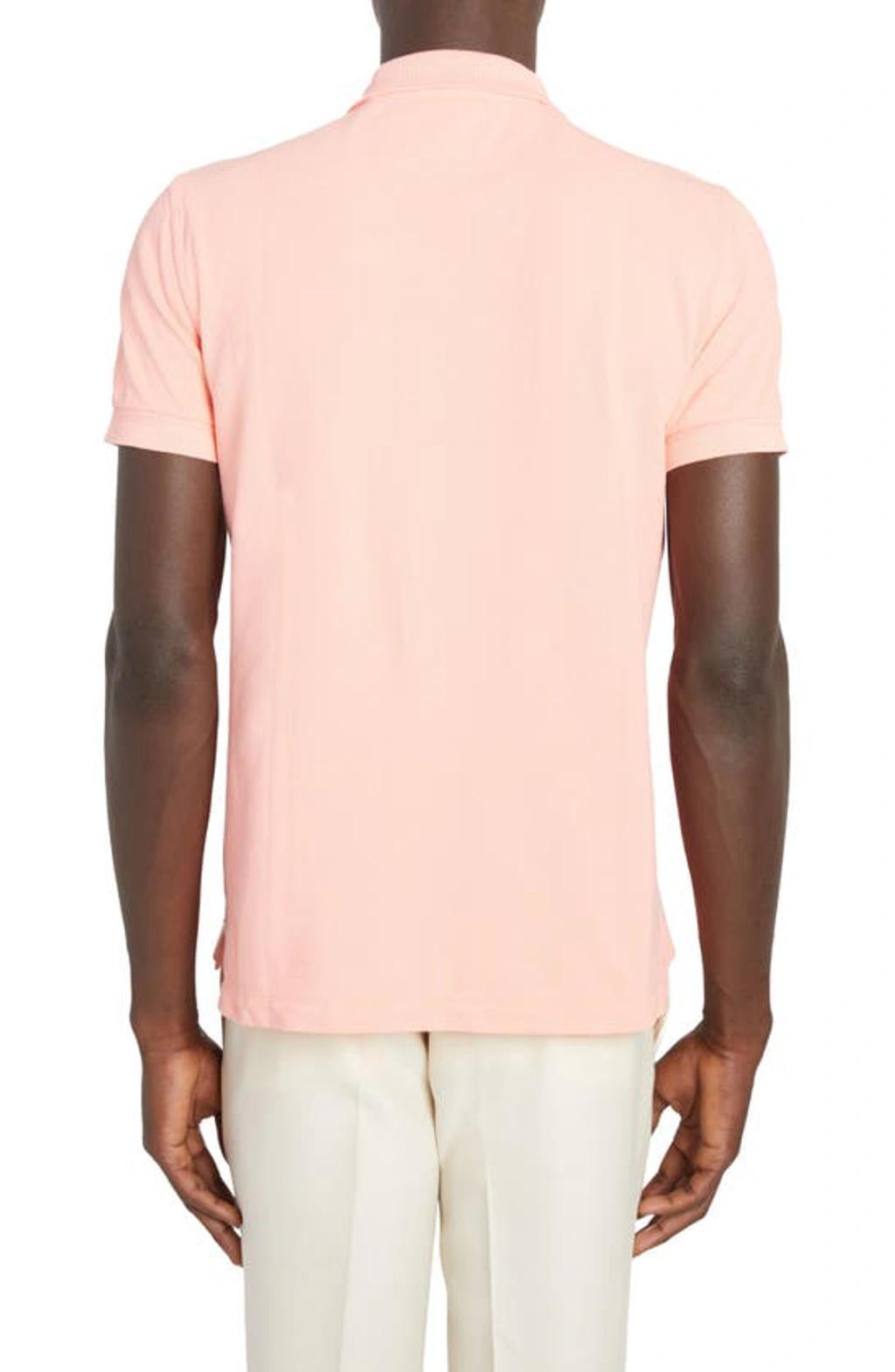 TOM FORD Men's Cotton Pique Polo Shirt In Magenta Product Image