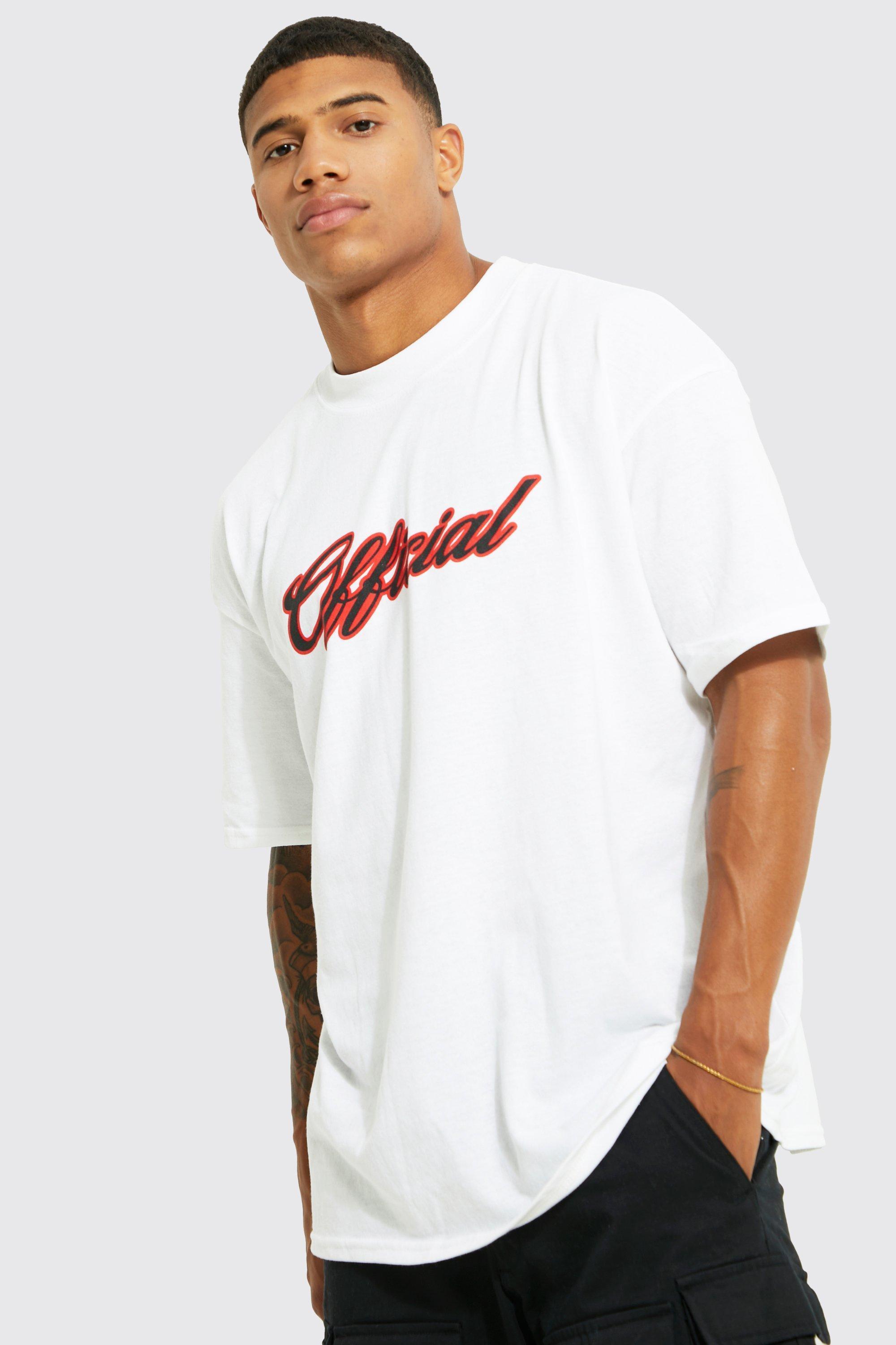 Oversized Official Varsity Graphic T-shirt | boohooMAN USA Product Image