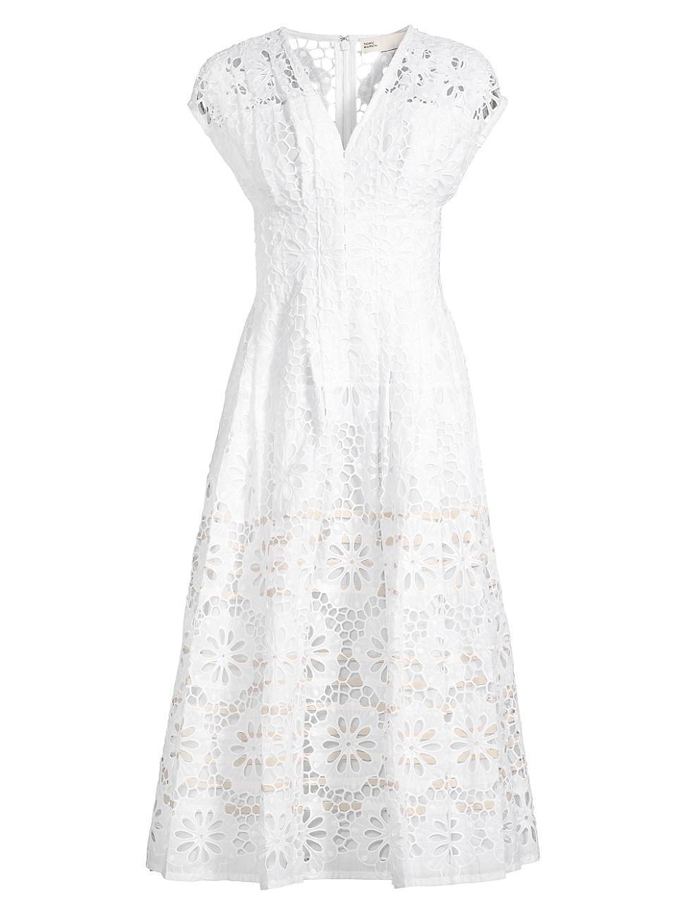 Womens Claire McCardell Lace Midi-Dress Product Image