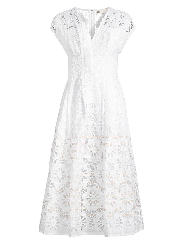 Womens Claire McCardell Lace Midi-Dress Product Image