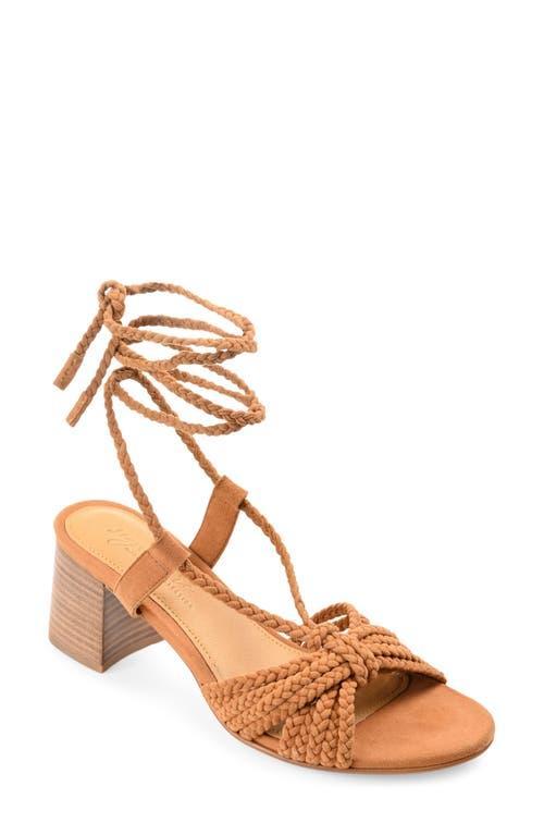 Journee Signature Railee Ankle Tie Sandal Product Image