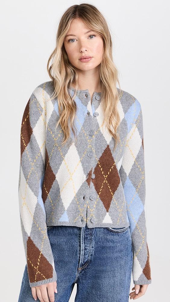 ALIGNE Aggie Argyle Cardigan | Shopbop Product Image