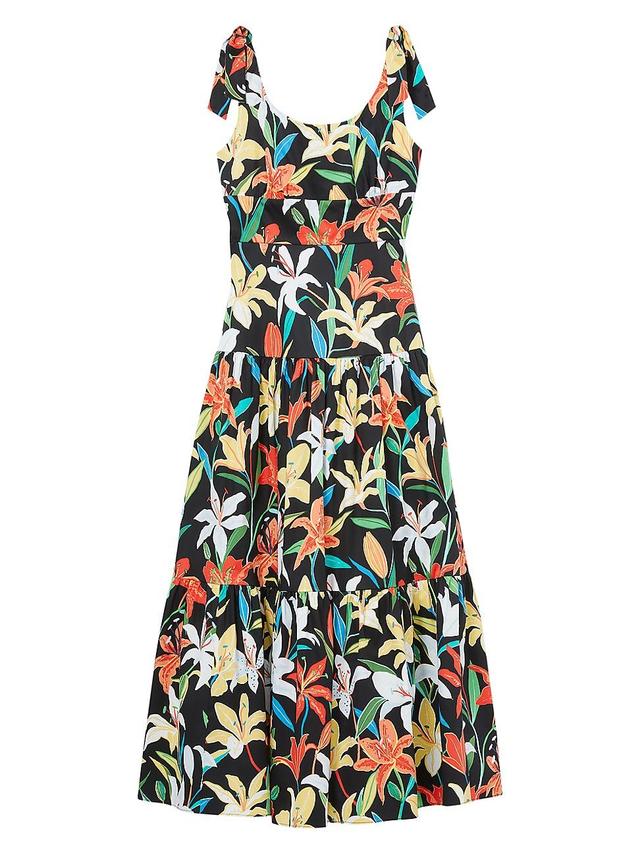 Womens Summer Lilies Newport Midi-Dress Product Image