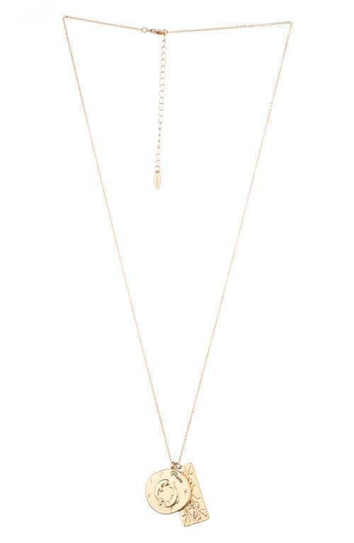 Ettika Womens Zodiac Double Charm Necklace Product Image