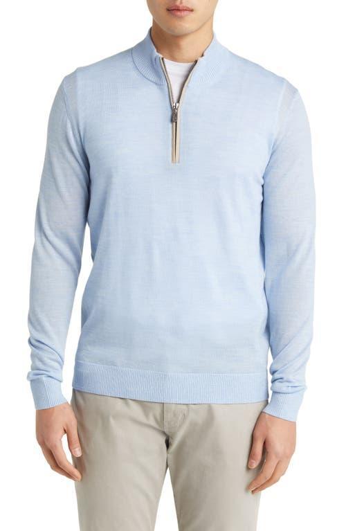 johnnie-O Baron Half Zip Wool Blend Sweater Product Image