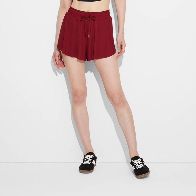 Womens Game Day Double Layer Run Shorts 2.5 - JoyLab Maroon XS Product Image