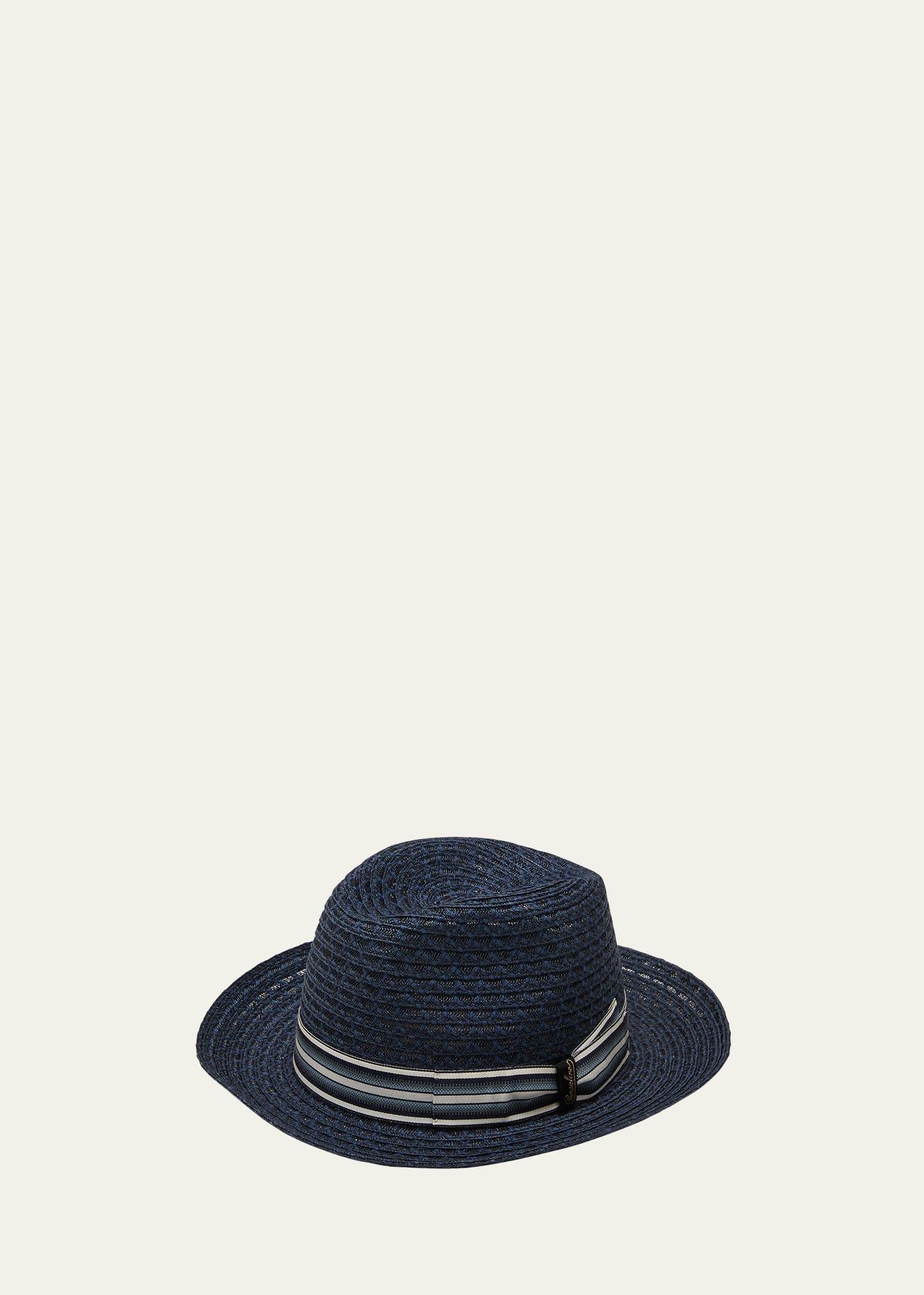 Mens Hemp-Cotton Woven Fedora Hat Product Image