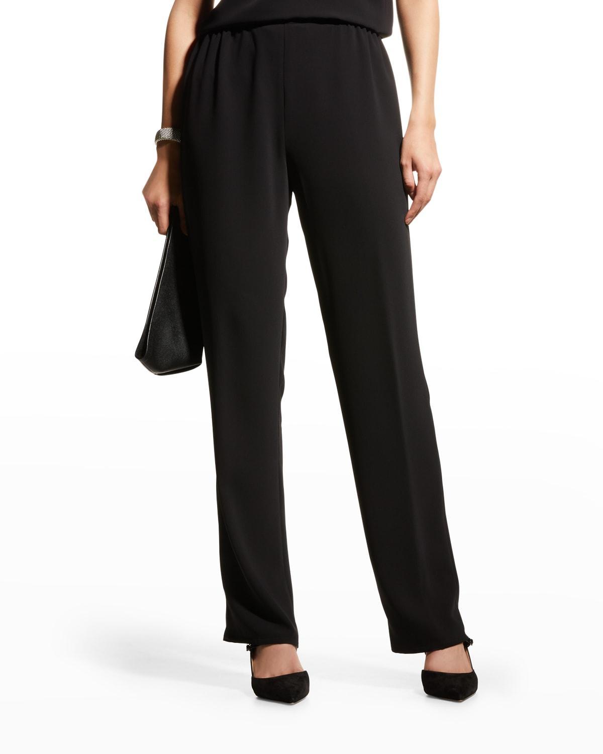 Womens Suzette Crepe Straight Pants Product Image