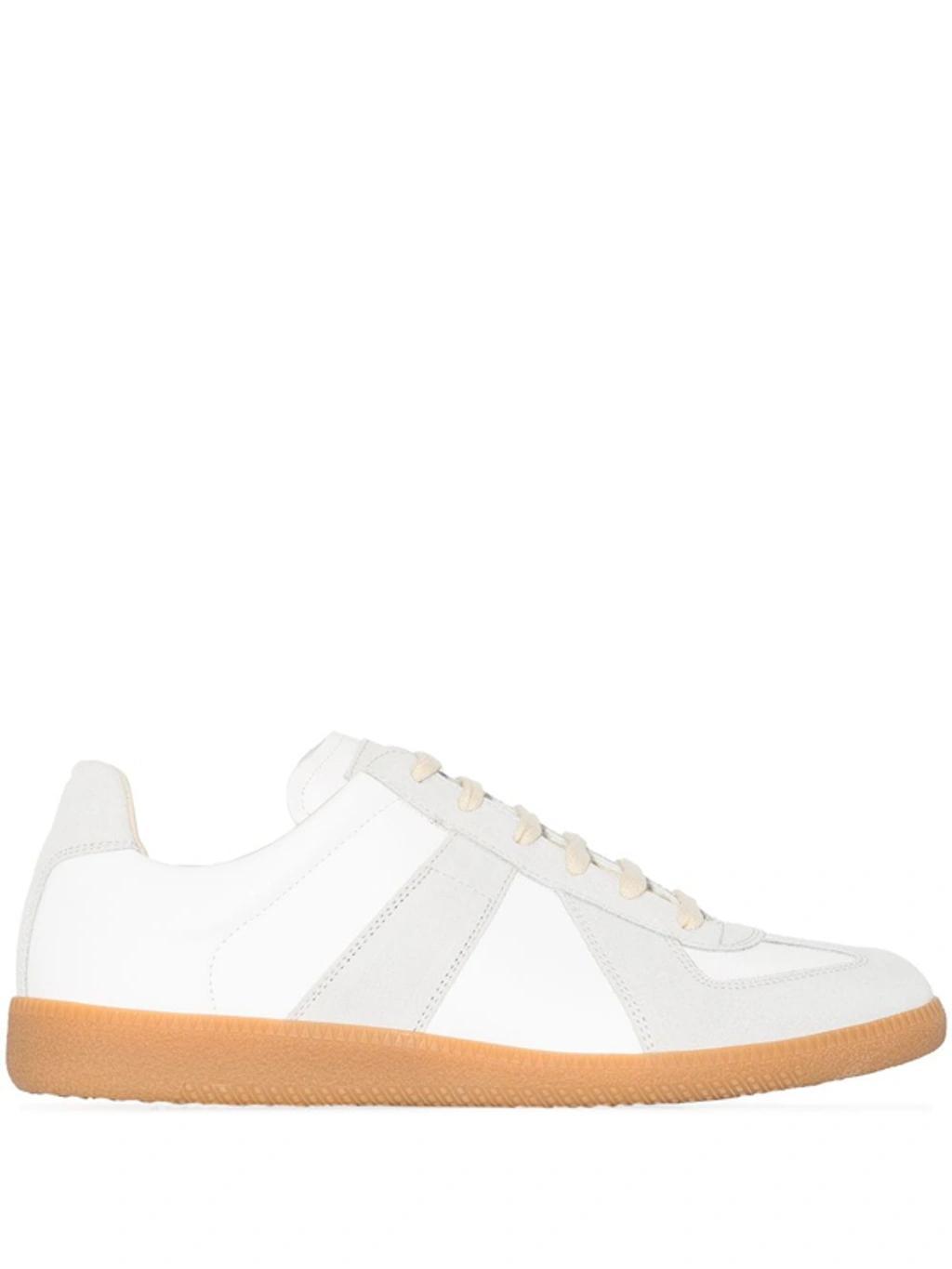 Replica Low-top Leather Sneakers In White Product Image