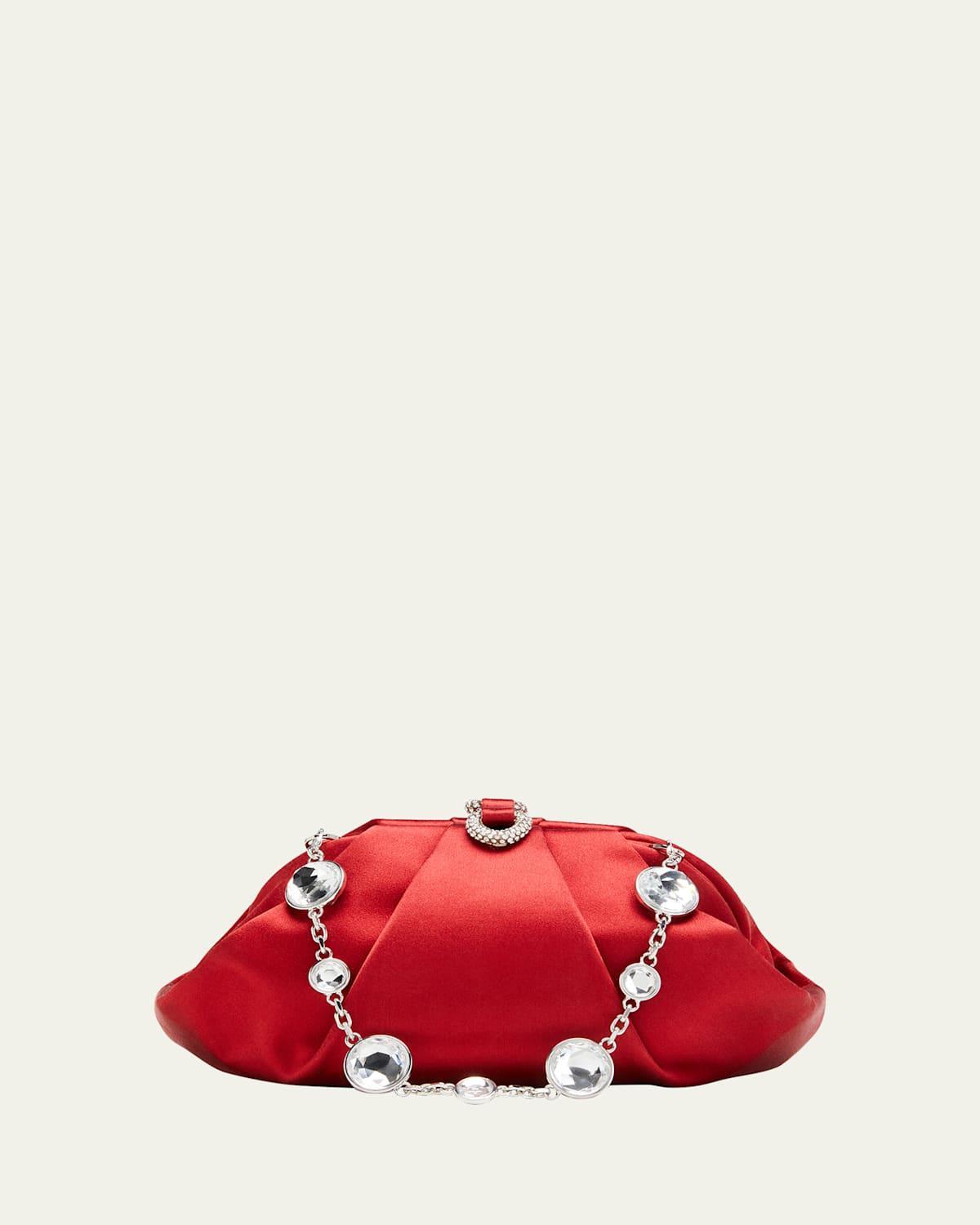 Gemma Crystal Satin Clutch Bag Product Image