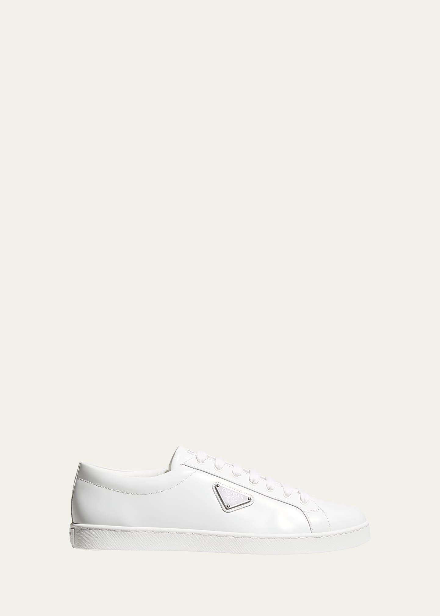 Mens Lane Spazzolato Leather Sneakers Product Image