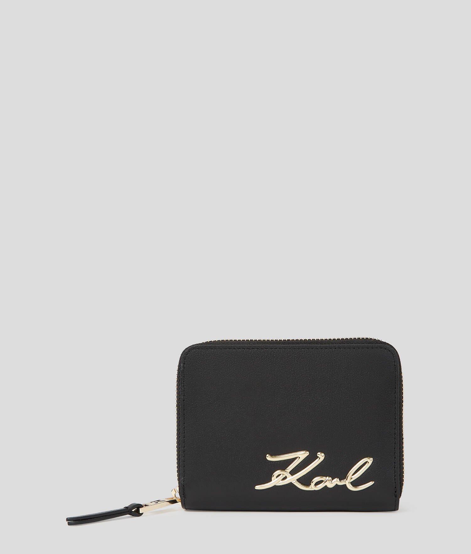 K/SIGNATURE MEDIUM ZIP WALLET Product Image