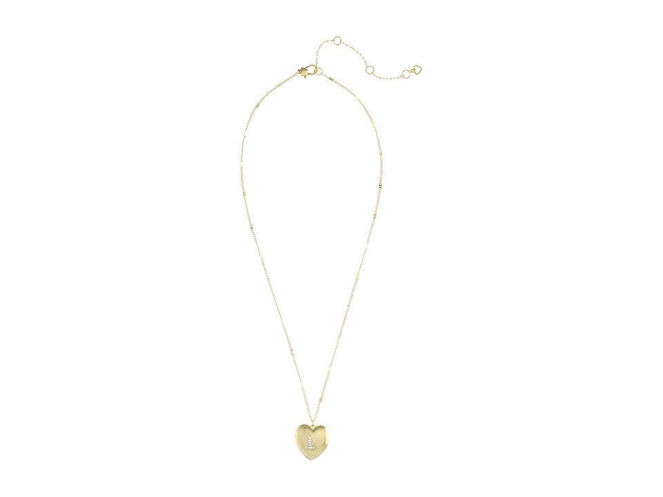 Kate Spade New York J Heart Locket (Clear Necklace Product Image