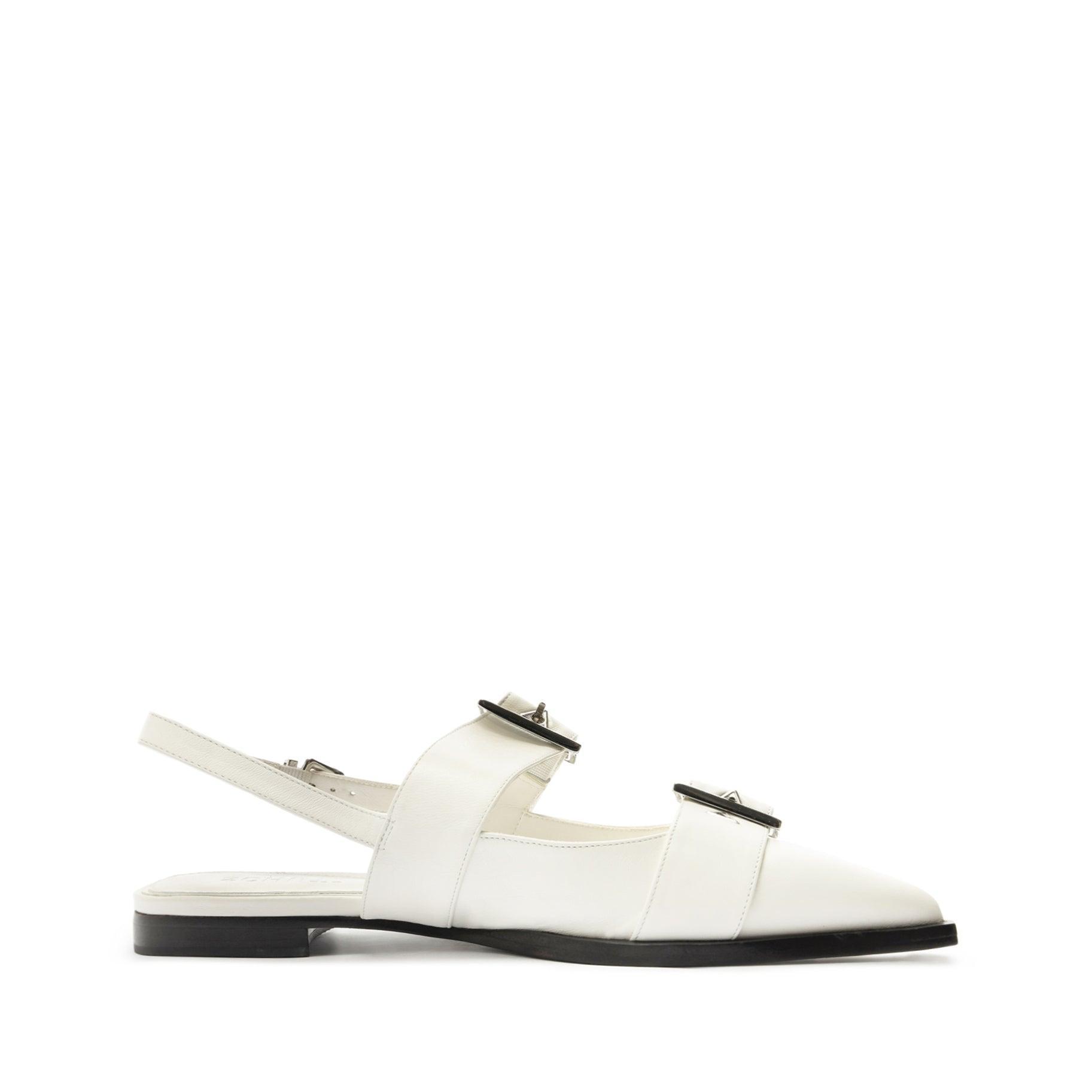 Darla Sling Leather Flat Female Product Image