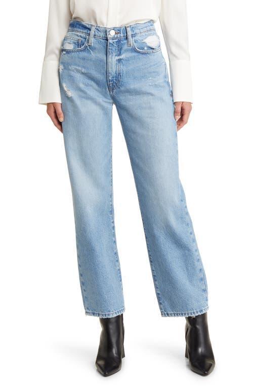 Womens Le Jane Mid-Rise Straight Ankle Jeans Product Image