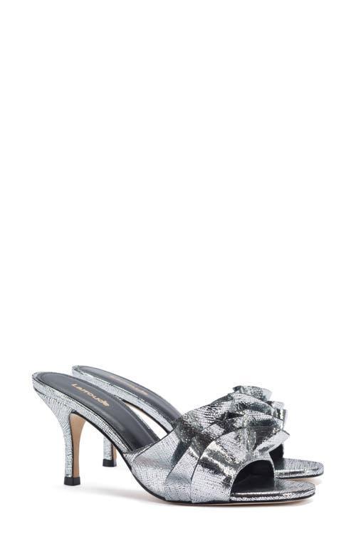 Larroud Colette Ruffle Metallic Sandal Product Image