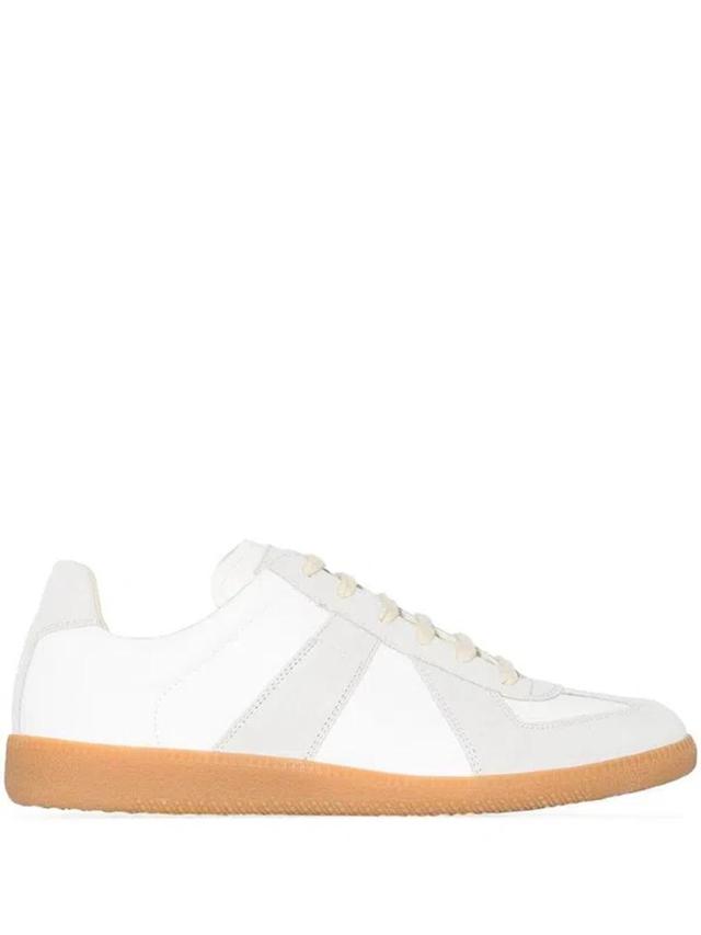 Replica Leather Sneakers In White Product Image