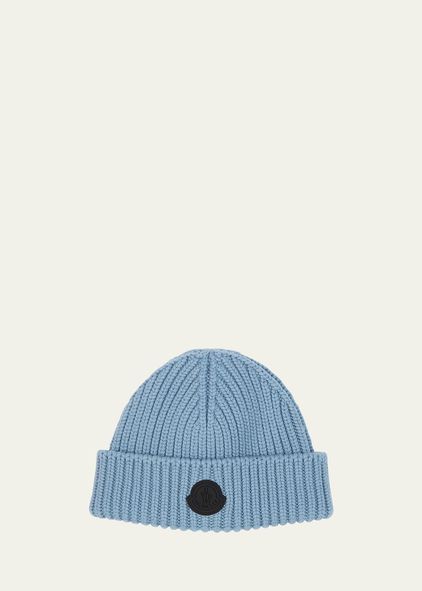 Moncler Logo Patch Virgin Wool Beanie Product Image