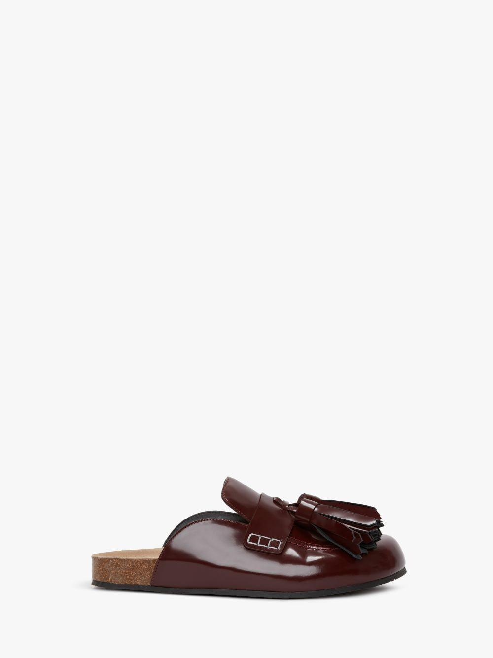 TASSEL LOAFER LEATHER MULES in red | JW Anderson US  Product Image