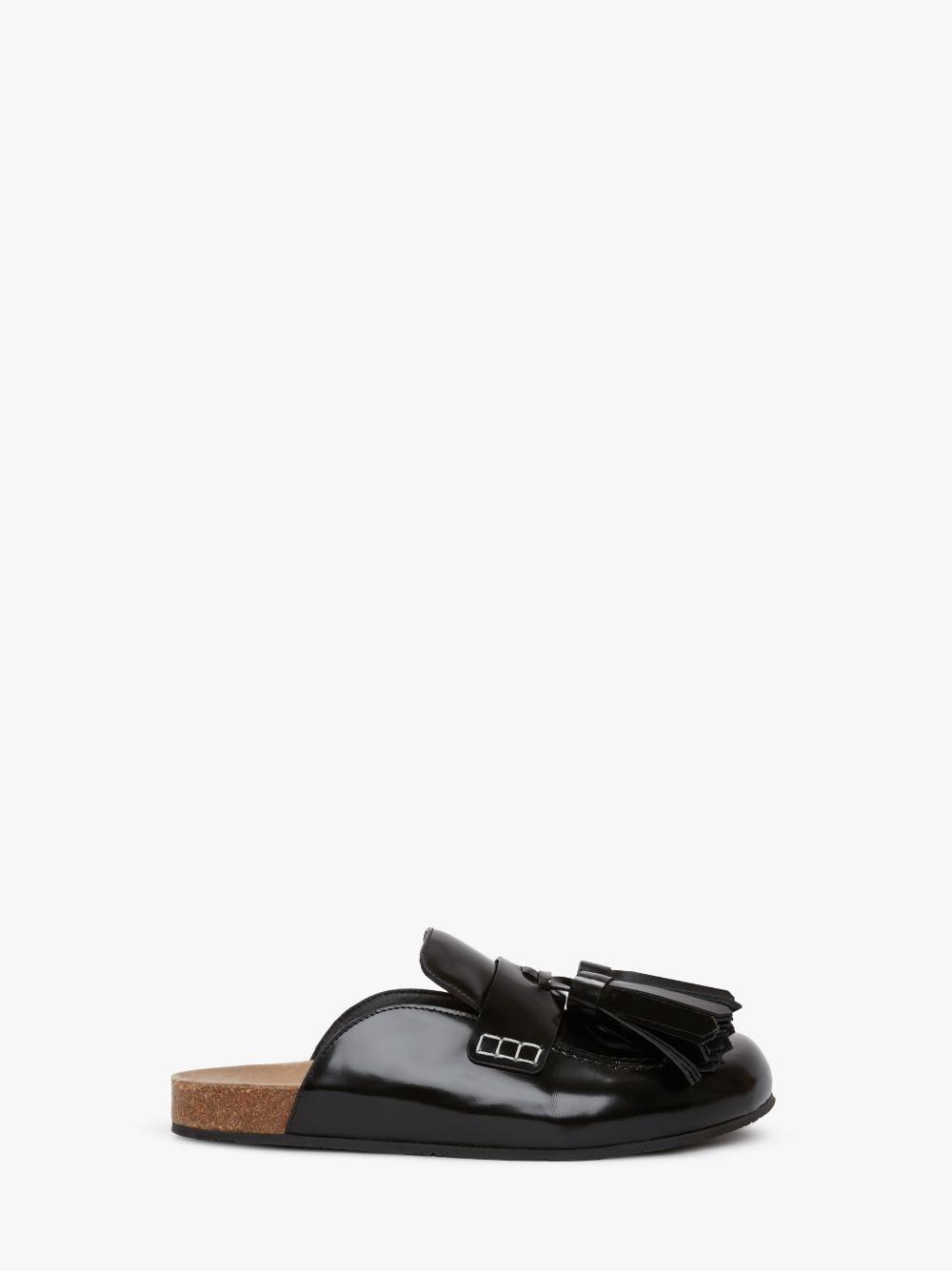 TASSEL LOAFER LEATHER MULES in black | JW Anderson US  Product Image