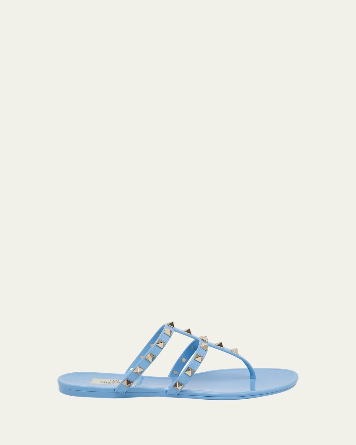 Womens Rockstud Flat Rubber Sandals Product Image