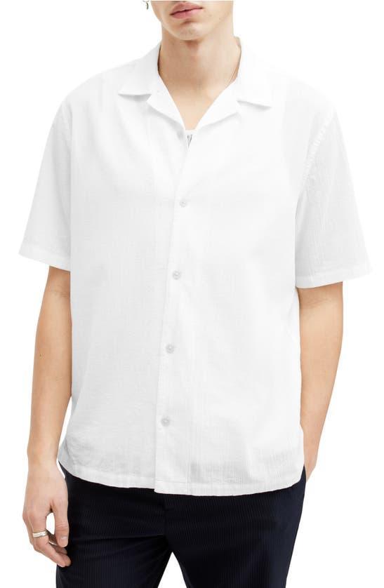 ALLSAINTS Valley Camp Shirt In White Product Image