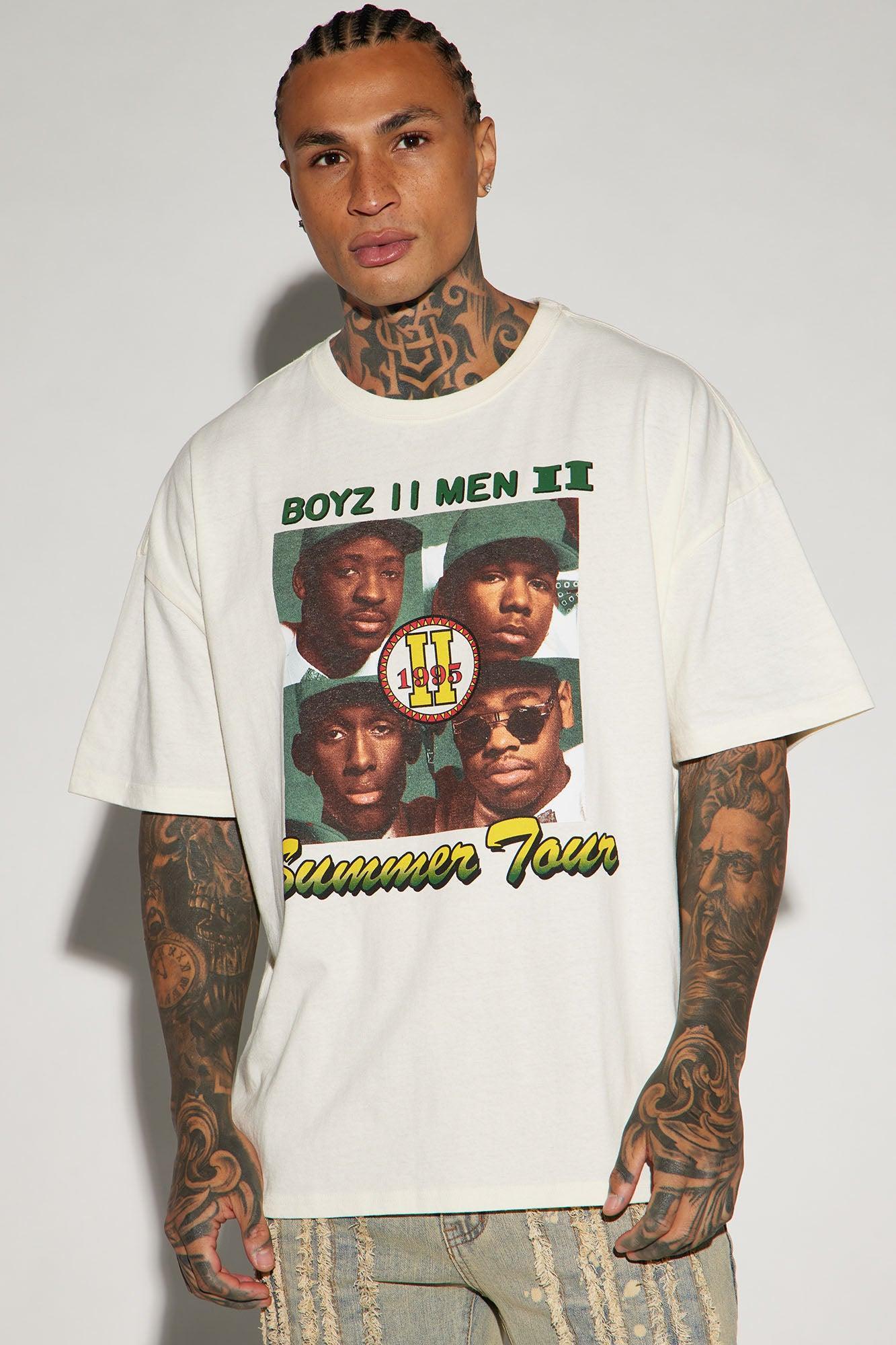 Boyz II Men Summer Tour Oversized Short Sleeve Tee - White Product Image