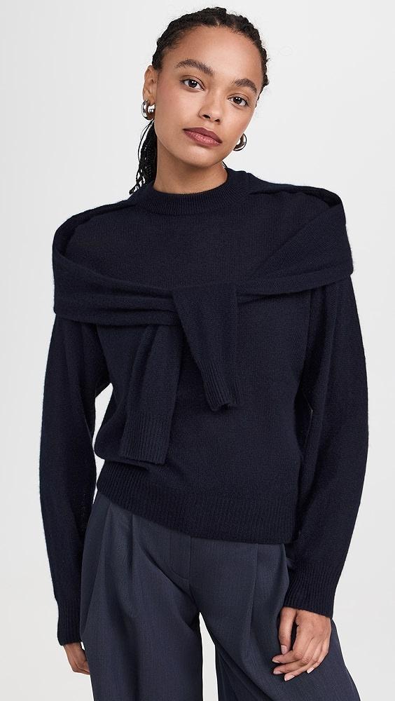 Naadam Featherweight Cashmere Layered Crewneck Sweater | Shopbop Product Image