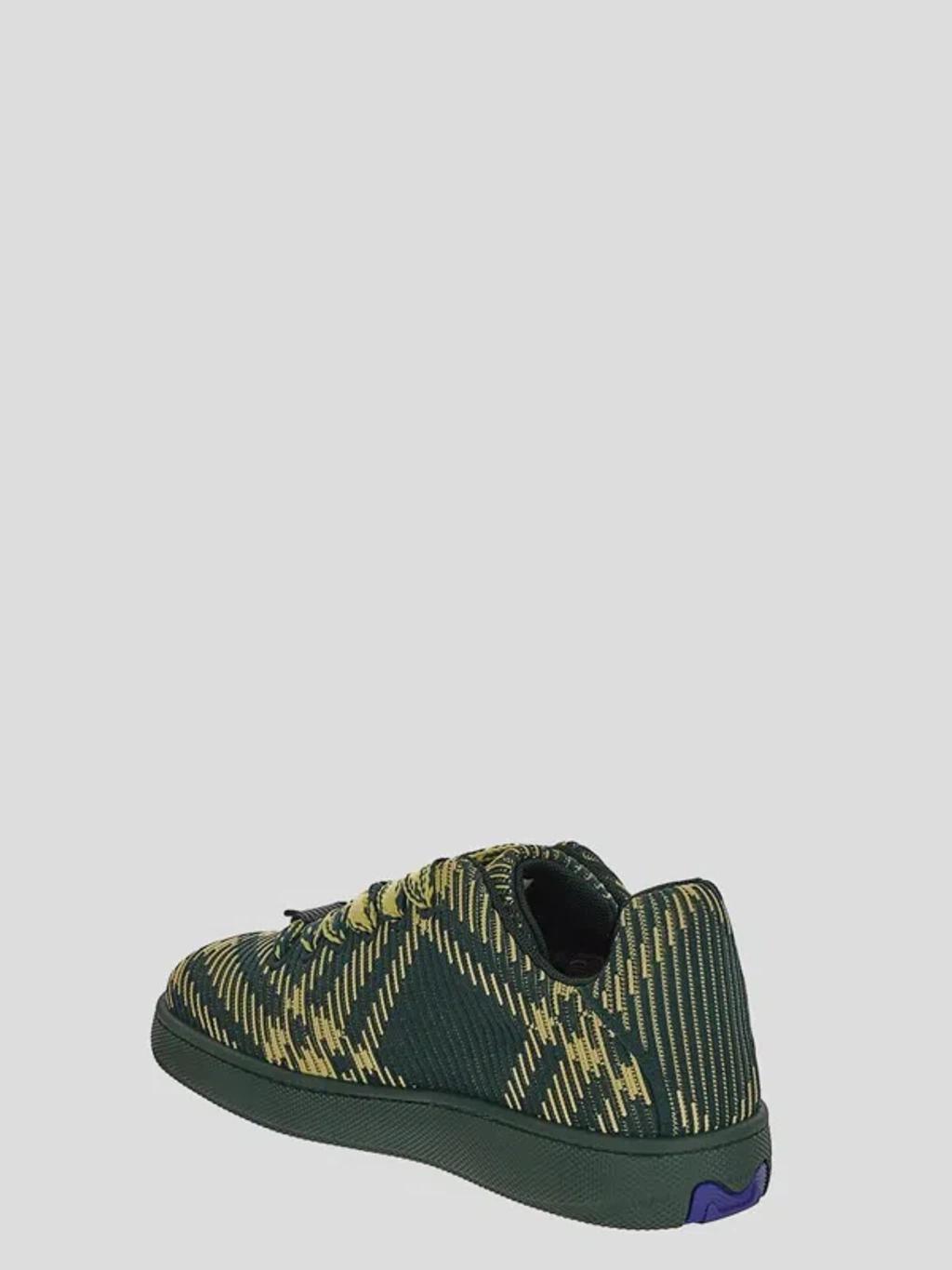 Low Top Trainer Sneakers In Green Product Image