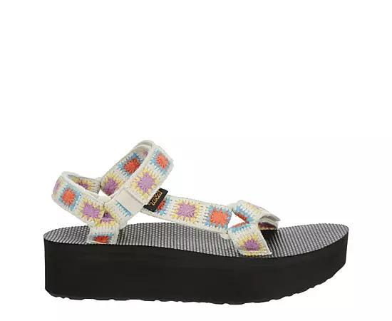 Teva Womens Flatform Crochet Outdoor Sandal Product Image