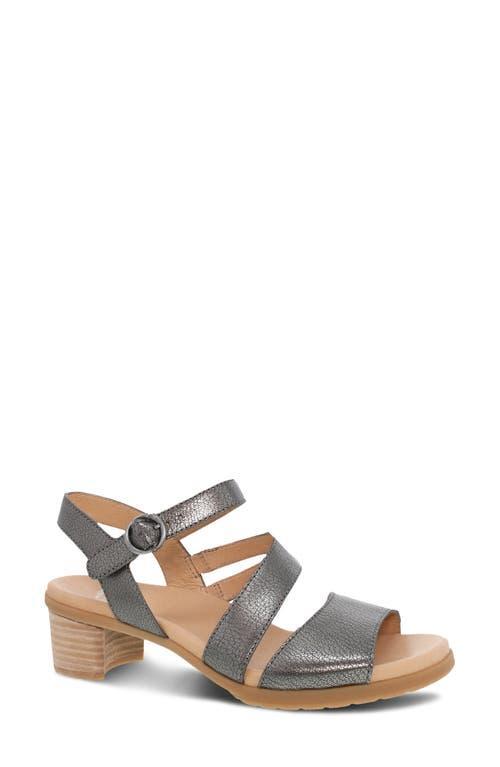 Dansko Tansy Leather Block Heel Sandals Product Image