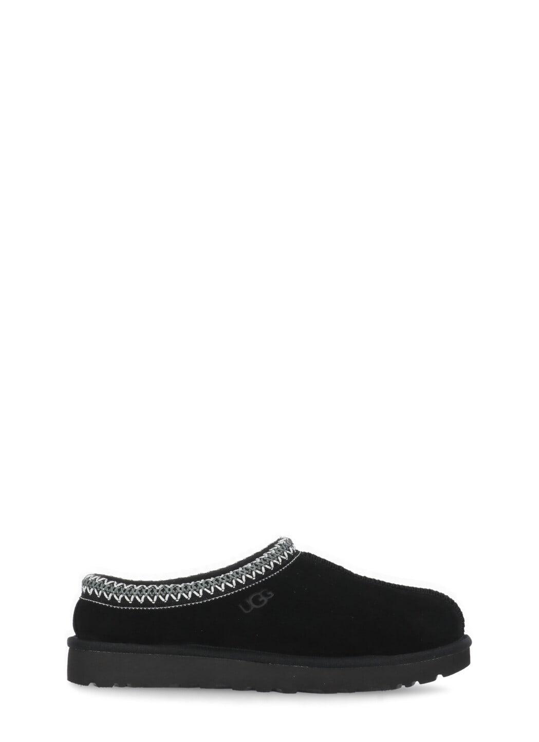 Tasman Shearling-lined Suede Slippers In Nero Product Image