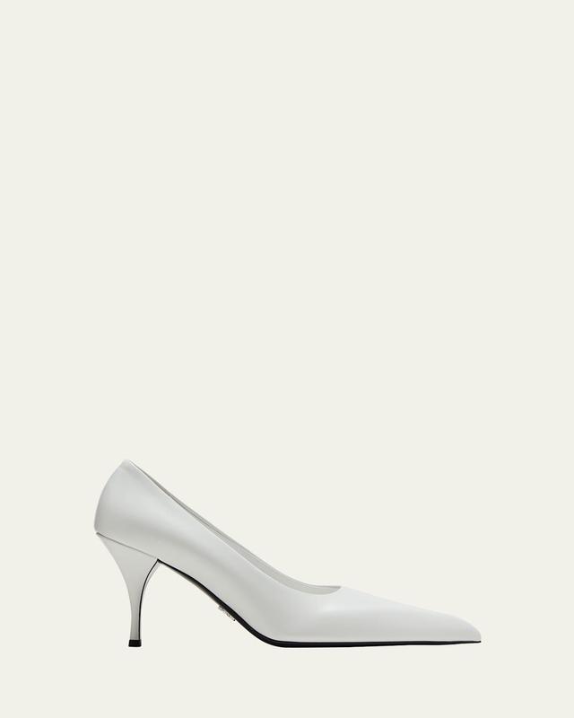 Calfskin Leather Stiletto Pumps Product Image