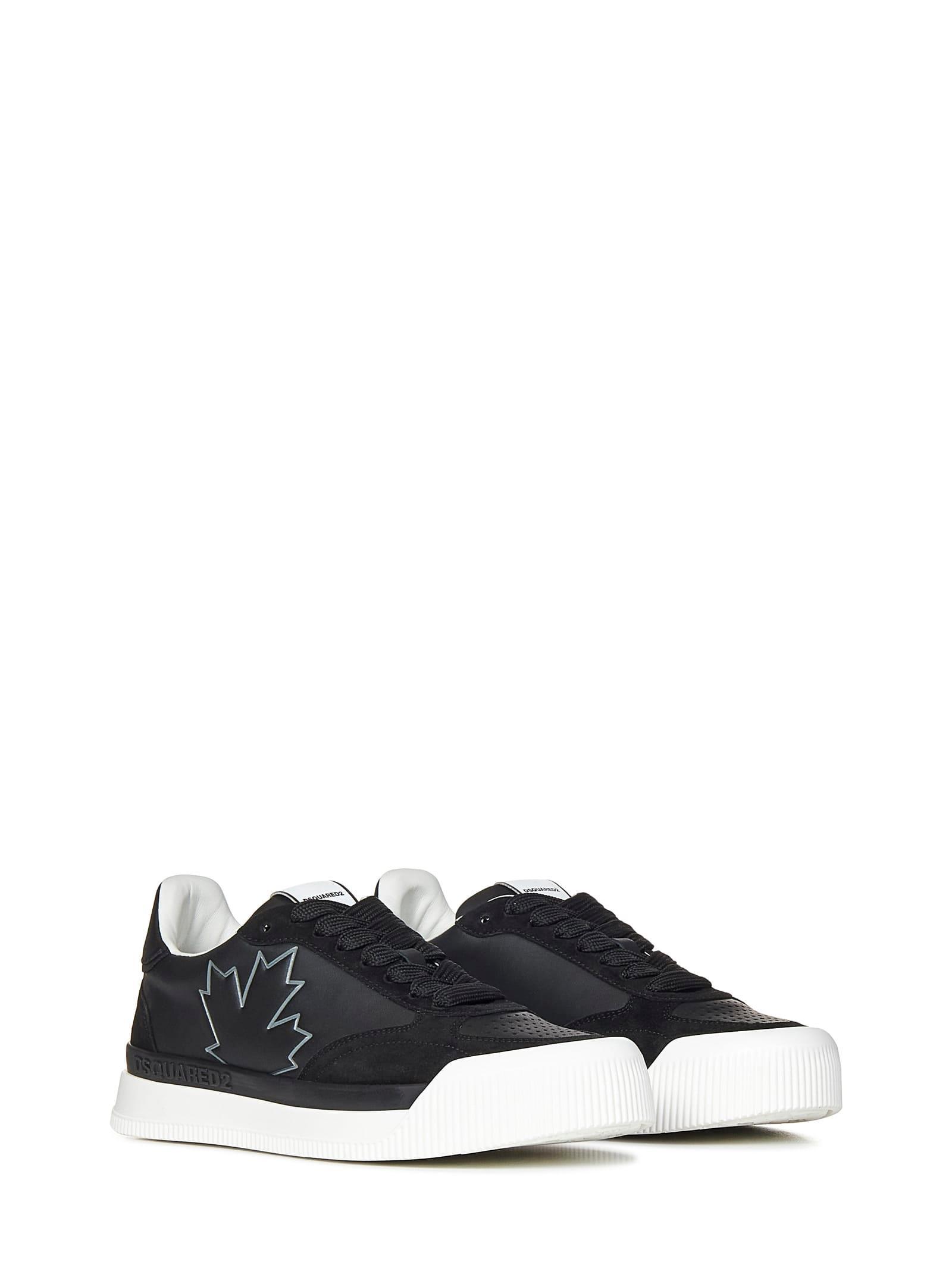 DSQUARED2 Logo-print Low-top Sneakers In Black Product Image