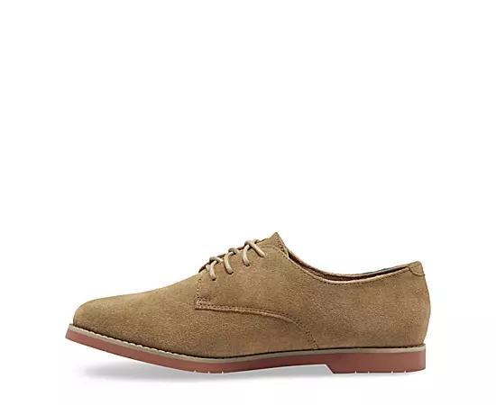 Eastland Bucksport Womens Suede Oxford Shoes Dark Green Product Image